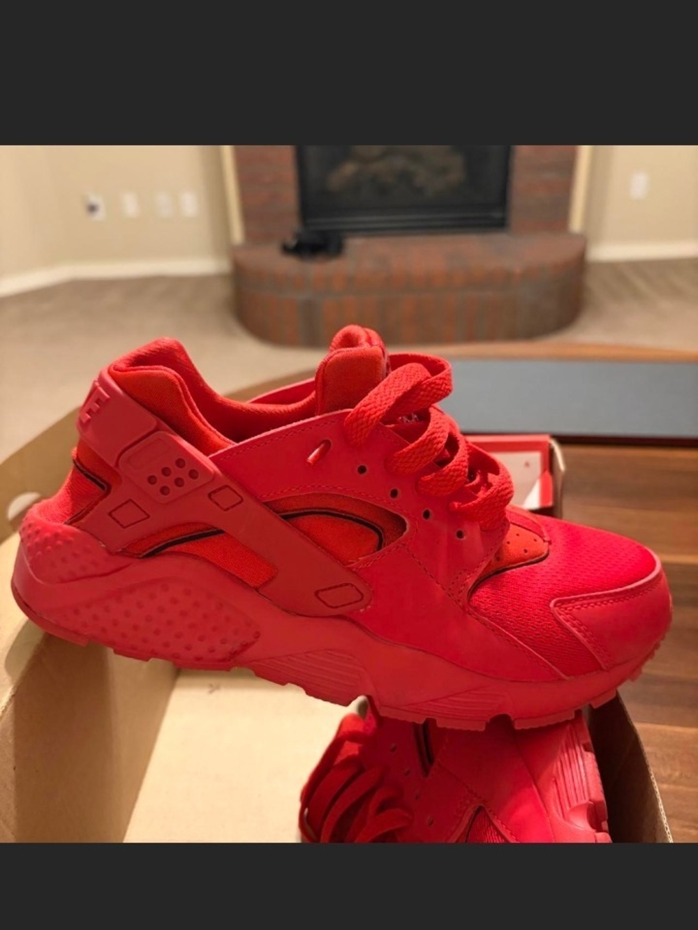 Kids Red Athletic Sneakers - Classic Sport Style